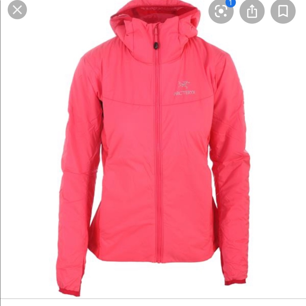 Arcteryx Atom LT jacket pink guava color